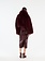 ROTATE Faux fur crop jacket Zinfandel