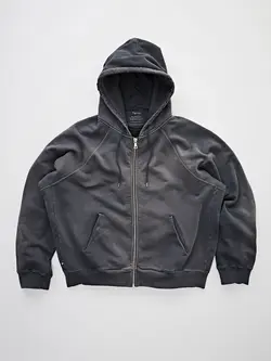 Tenue Chris zip hoodie Faded black