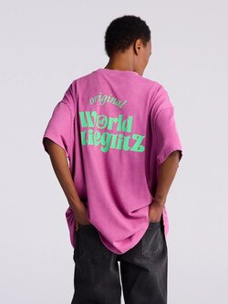 Stieglitz World of stieg oversized t-shirt  Pink