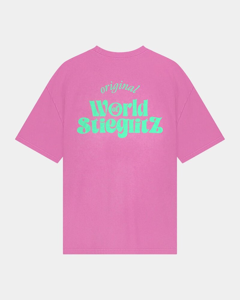 Stieglitz World of stieg oversized t-shirt  Pink