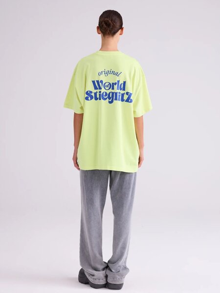 Stieglitz World of stieg oversized t-shirt  Yellow