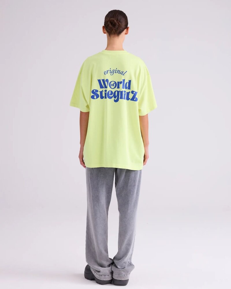 Stieglitz World of stieg oversized t-shirt  Yellow