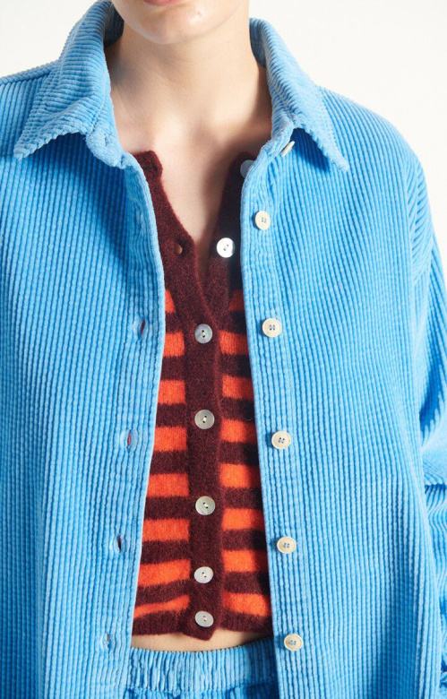 American Vintage PADO06AH shirt Celeste vintage