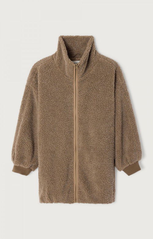 American Vintage HOK17AH Oversized vest Muscade chine