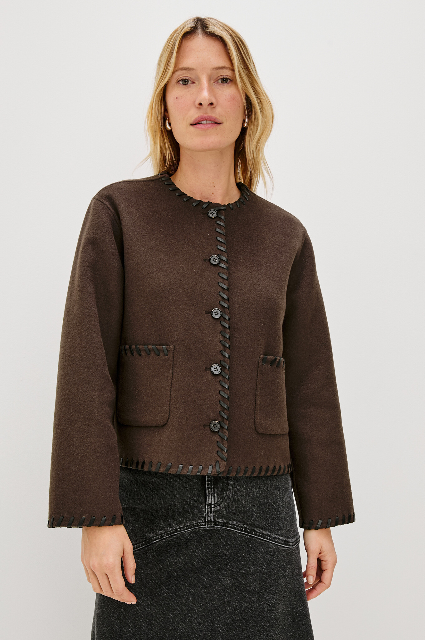 Rails Melanie Cardigan Dark brown