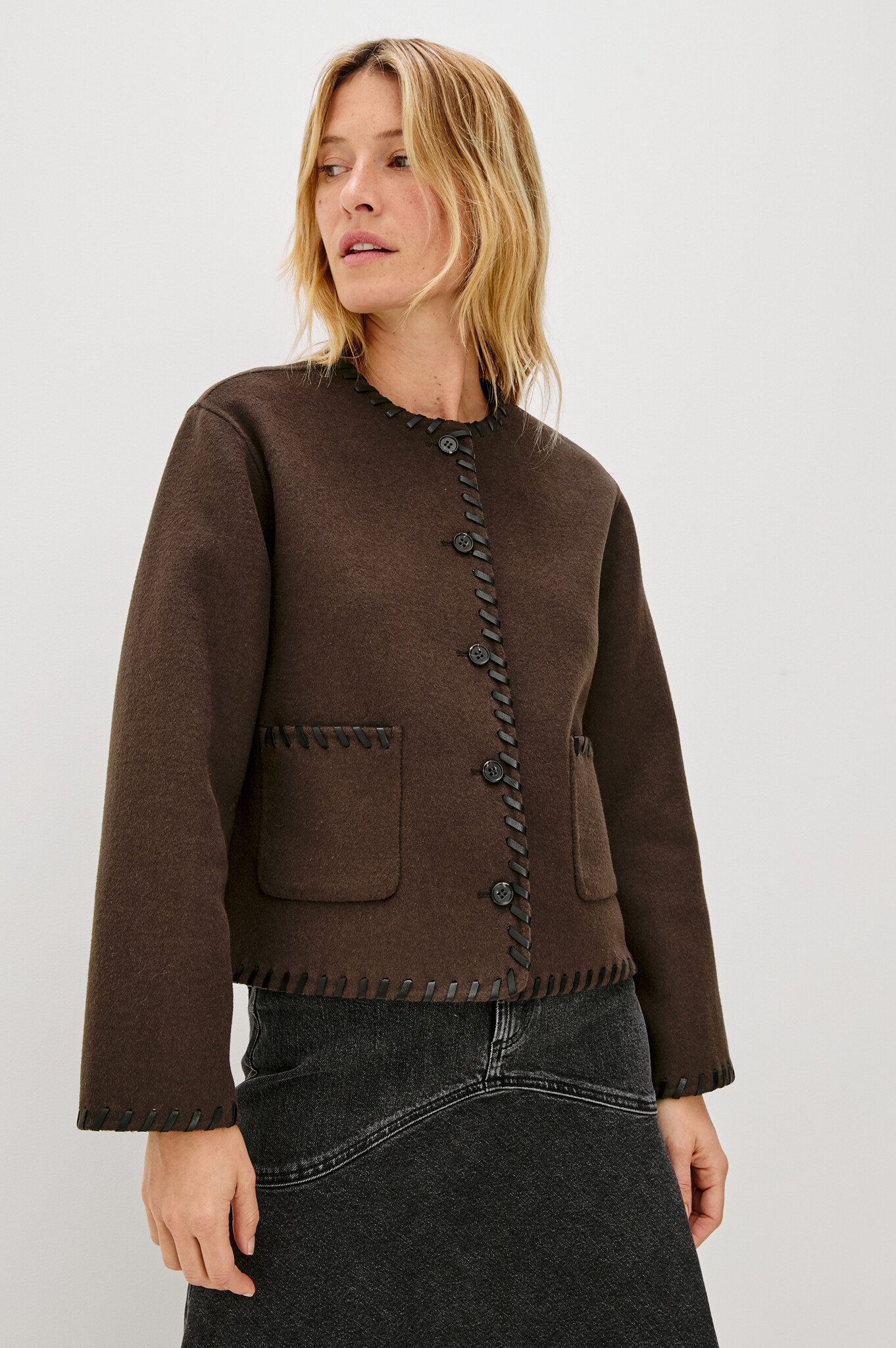 Rails Melanie Cardigan Dark brown