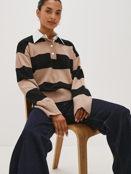 Rails Paxton sweater Oatmeal black