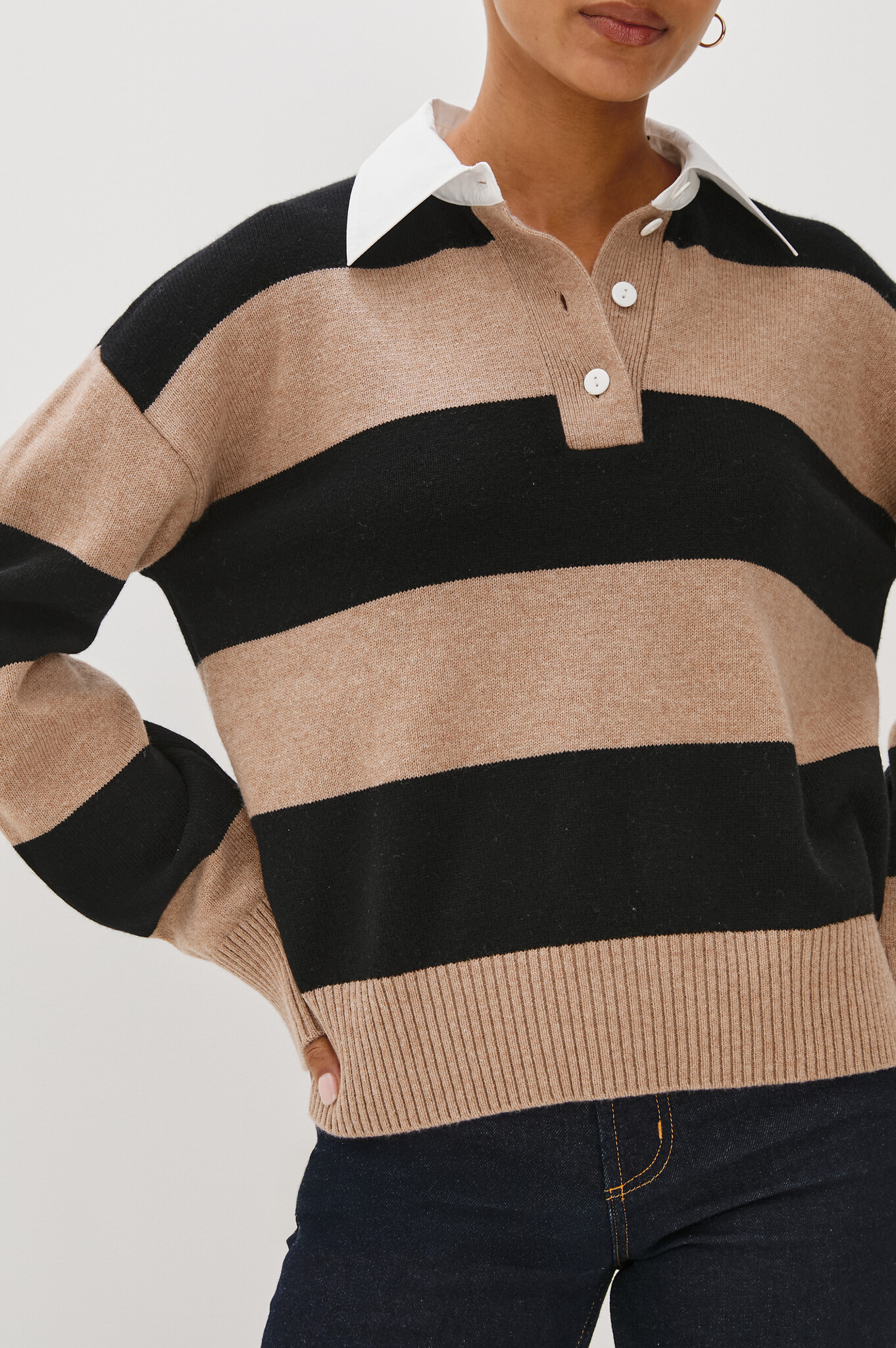 Rails Paxton sweater Oatmeal black