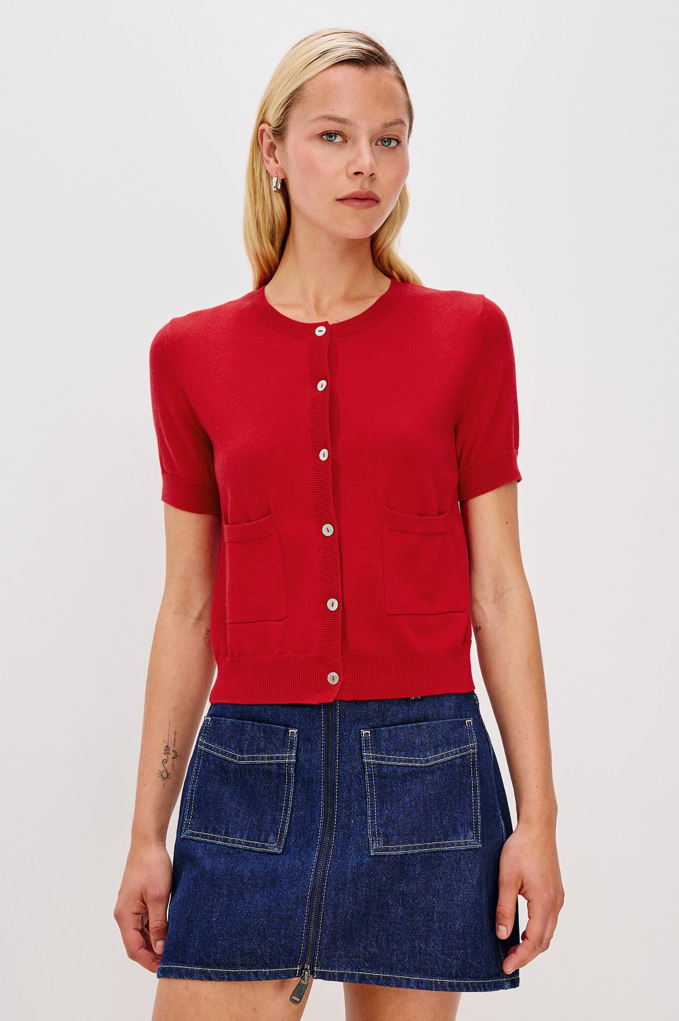 Rails Aisley cardigan Crimson