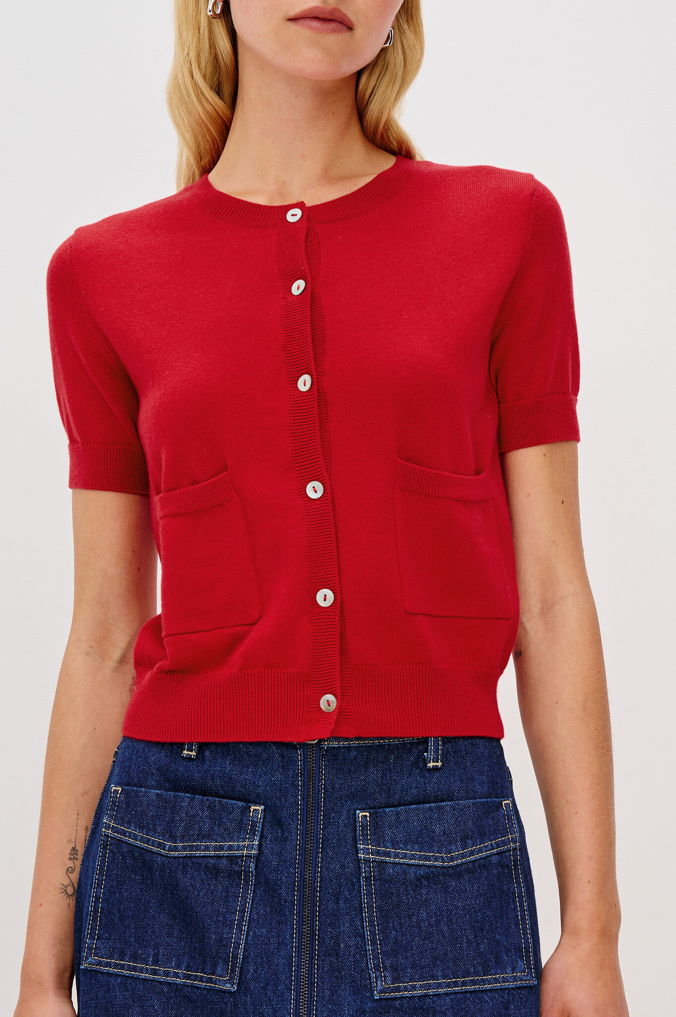 Rails Aisley cardigan Crimson