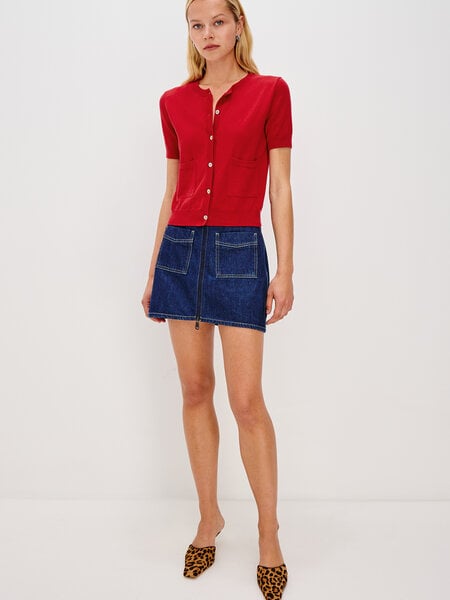 Rails Aisley cardigan Crimson