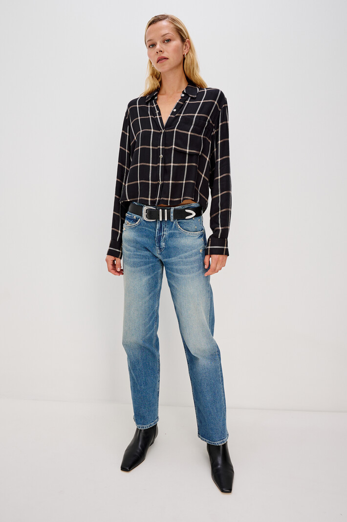 Rails Malin shirt Onyx sand brich