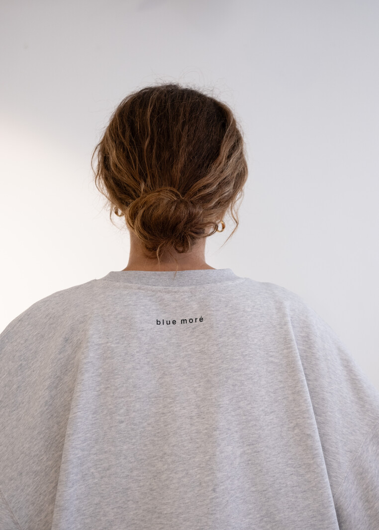 BLUE MORÉ Mar sweater Grey melange