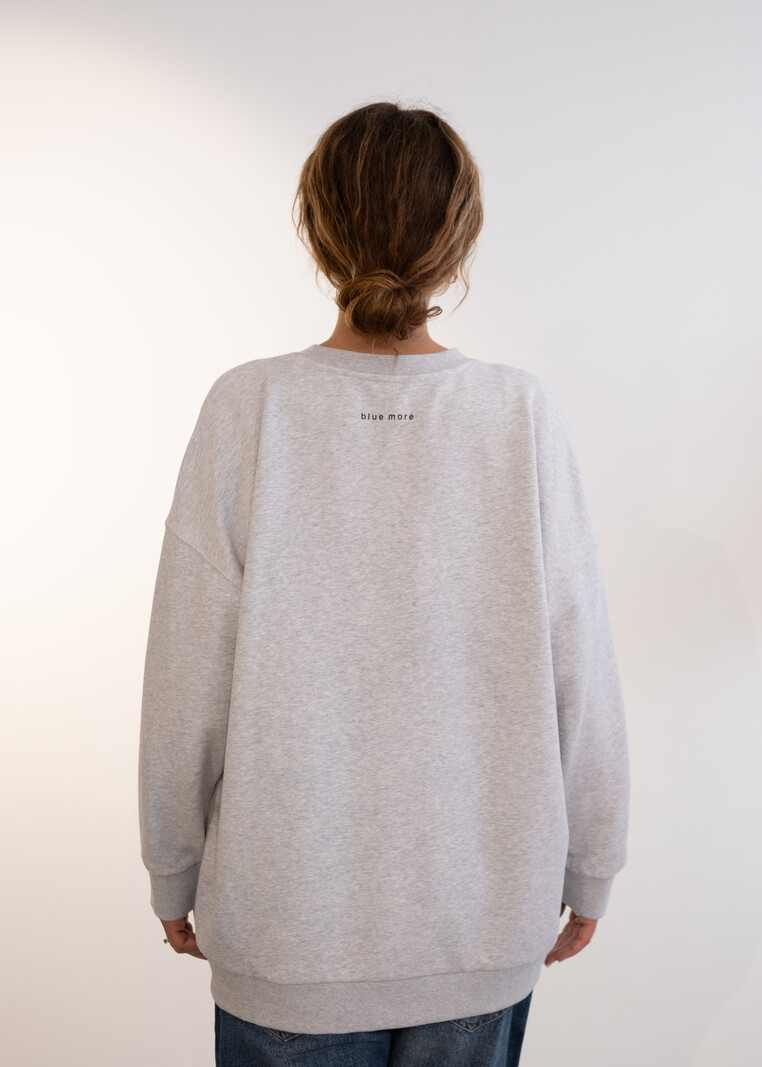 BLUE MORÉ Mar sweater Grey melange