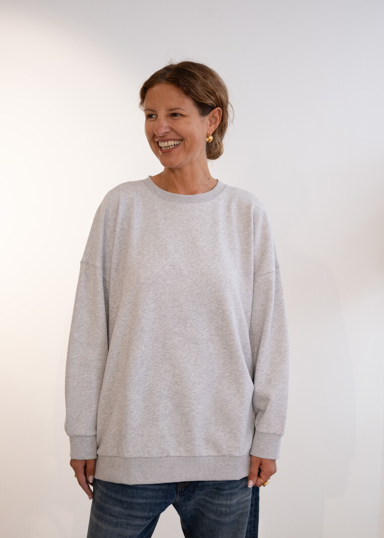 BLUE MORÉ Mar sweater Grey melange