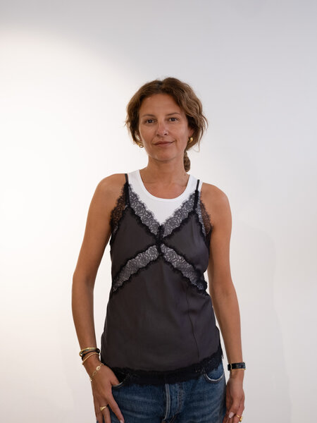BLUE MORÉ Tijmen slip top Dark grey