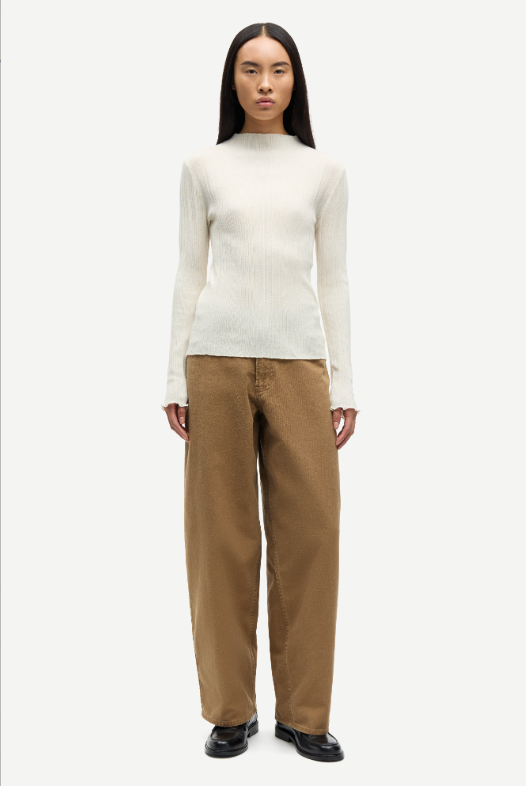 Samsoe Samsoe Saharper trousers belt Washed otter