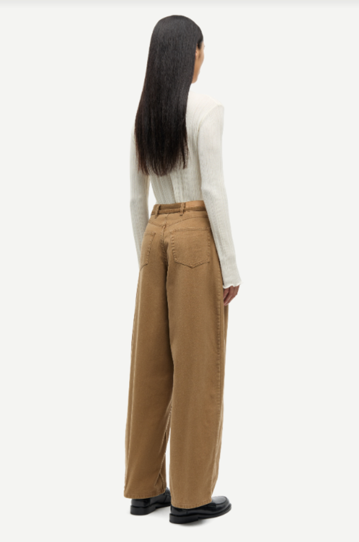Samsoe Samsoe Saharper trousers belt Washed otter