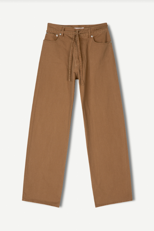 Samsoe Samsoe Saharper trousers belt Washed otter