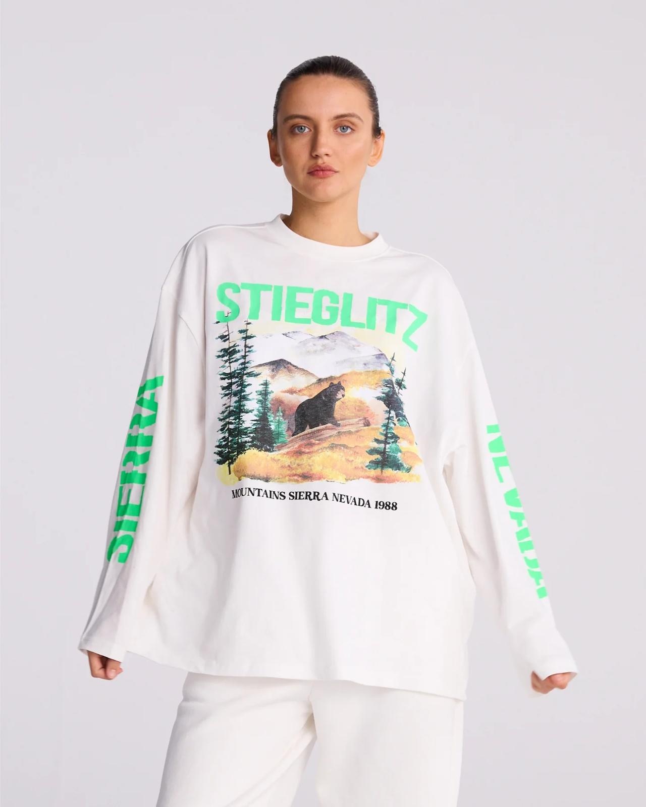 Stieglitz Pico wide skate longsleeve White