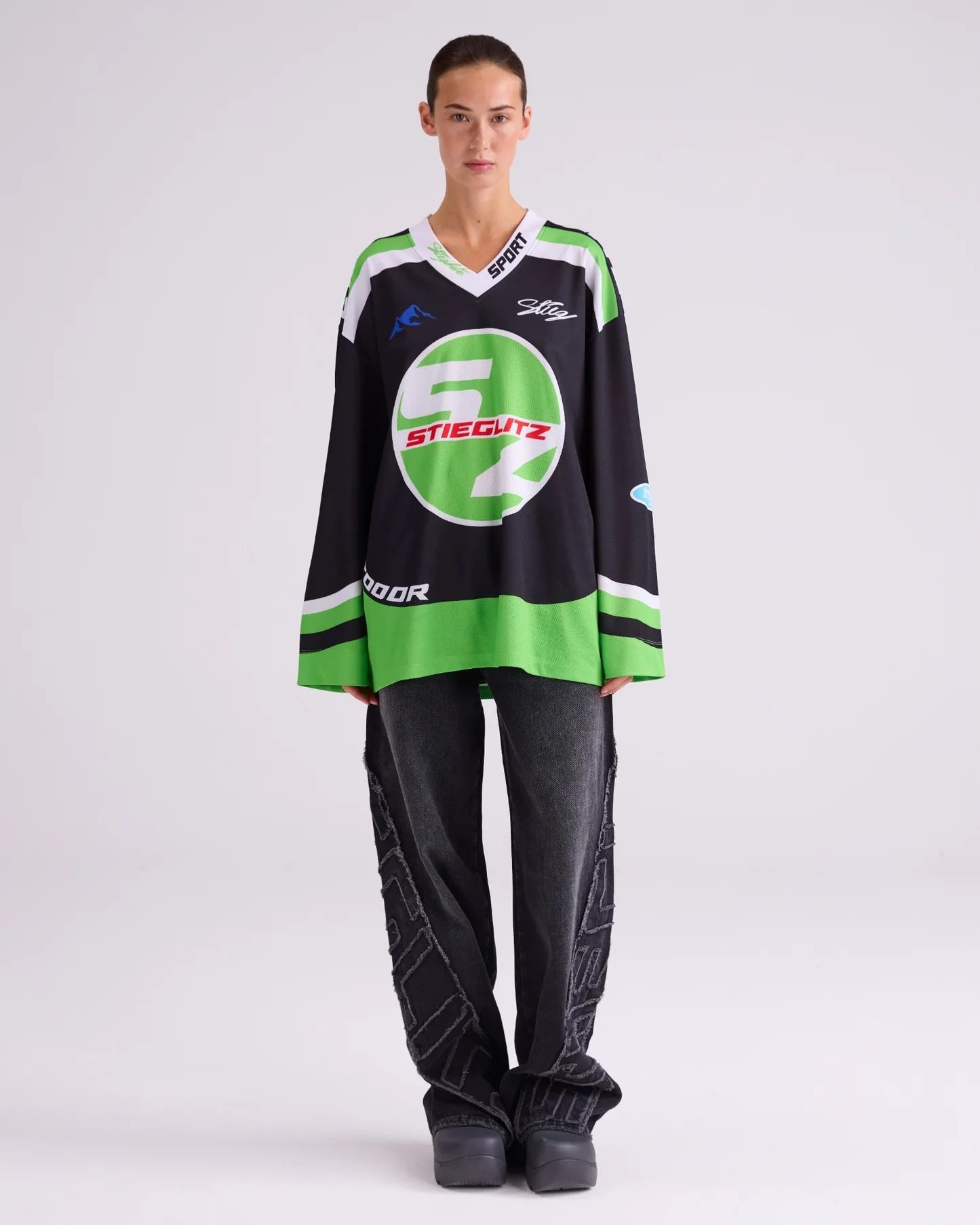 Stieglitz Alando wide skate longsleeve Black