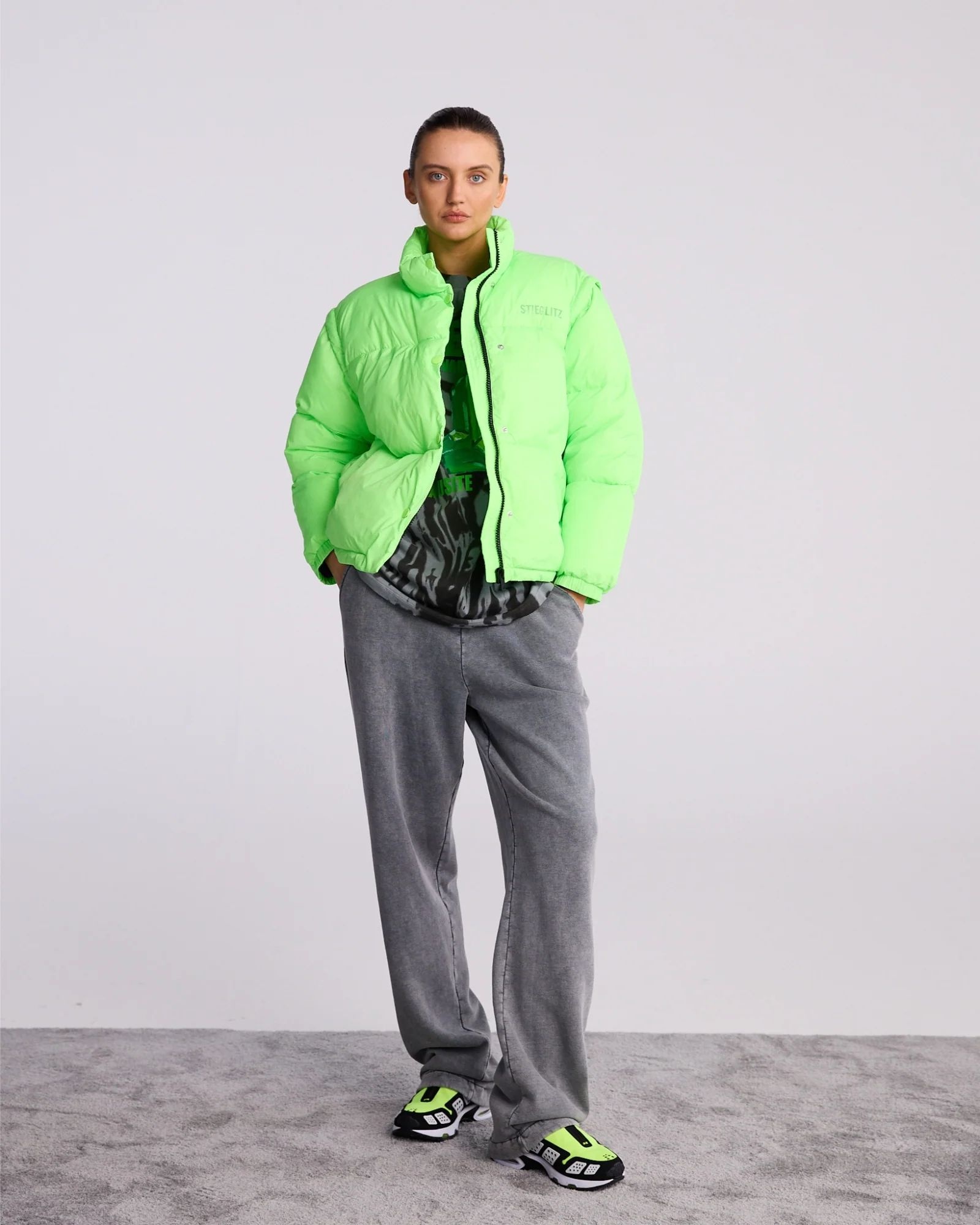 Stieglitz Charo puffer jacket Green