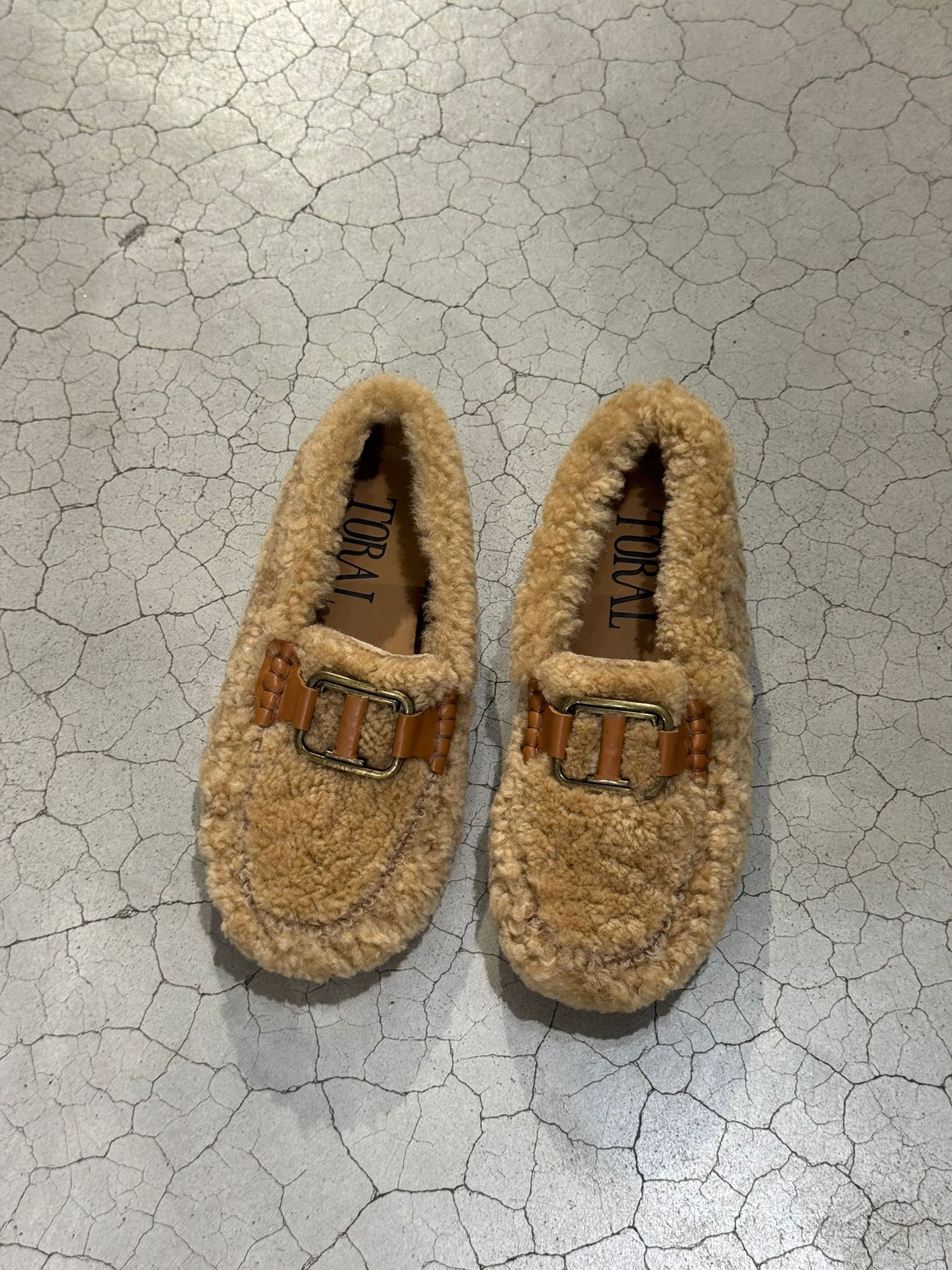 Toral Meribel mocassins Beige-cuero