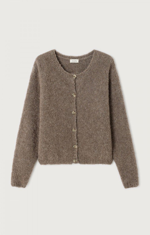 American Vintage ZOL19DH gilet Taupe chine