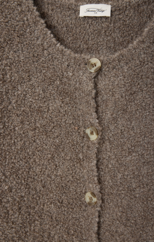American Vintage ZOL19DH gilet Taupe chine