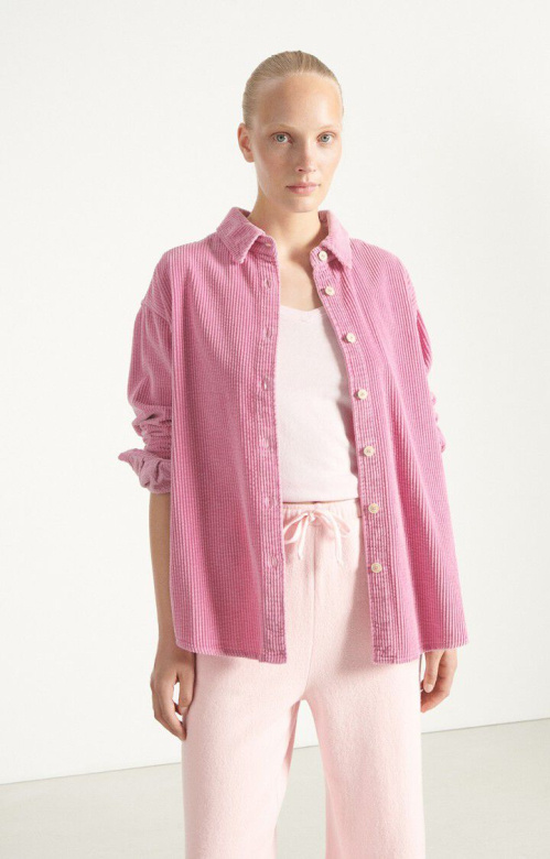 American Vintage PADO06AH shirt Vieux rose vintage