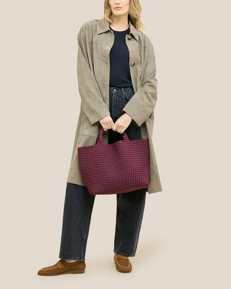 Naghedi St Barths medium tote Bordeaux