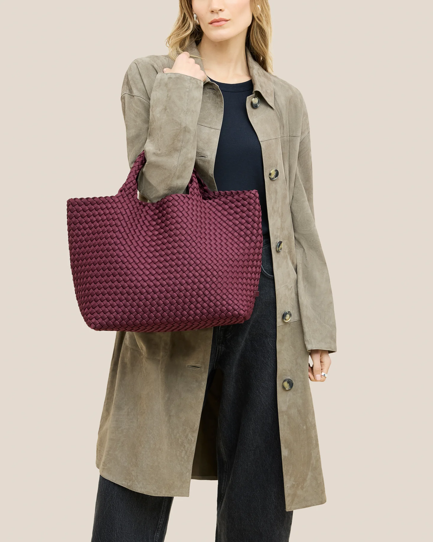 Naghedi St Barths medium tote Bordeaux