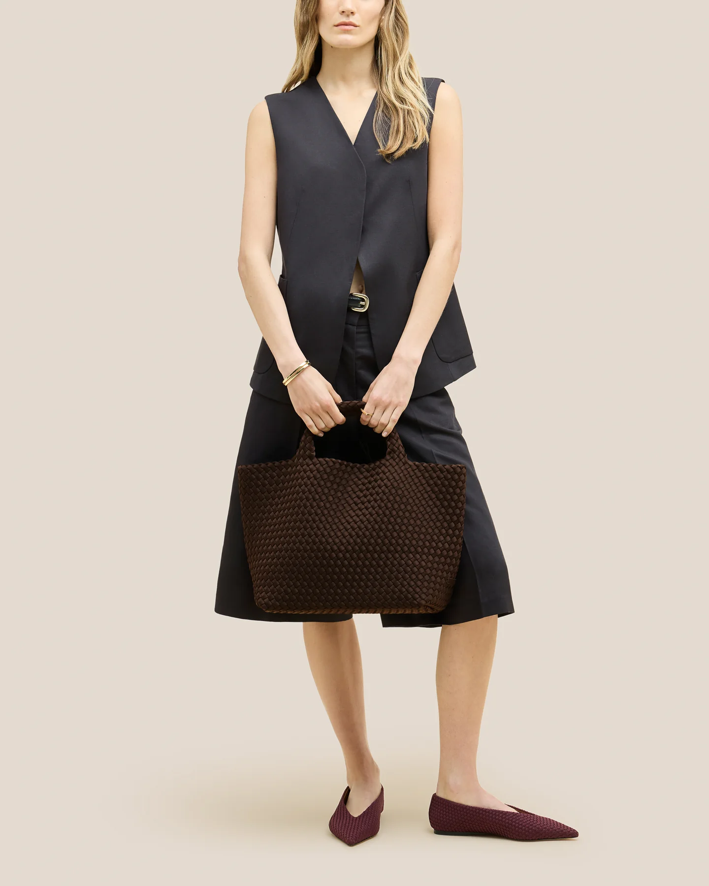 Naghedi St Barths medium tote  Chocolate