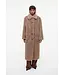 Studio AR Scarlet faux mink zigzag jas Camel