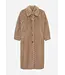 Studio AR Scarlet faux mink zigzag jas Camel