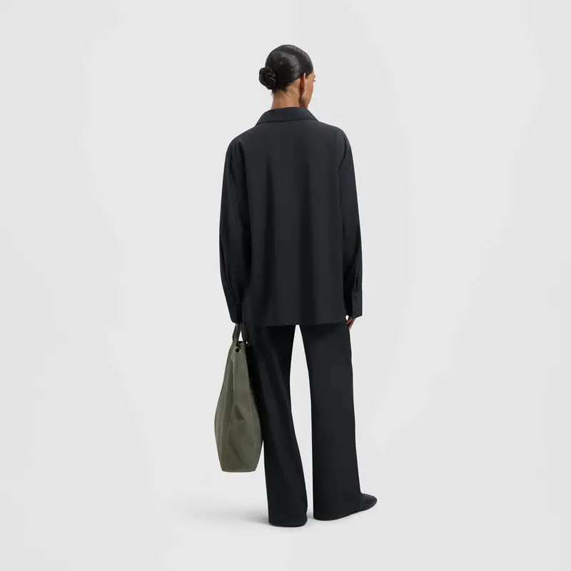 OLAF Drapy asymetric shirt Charcoal