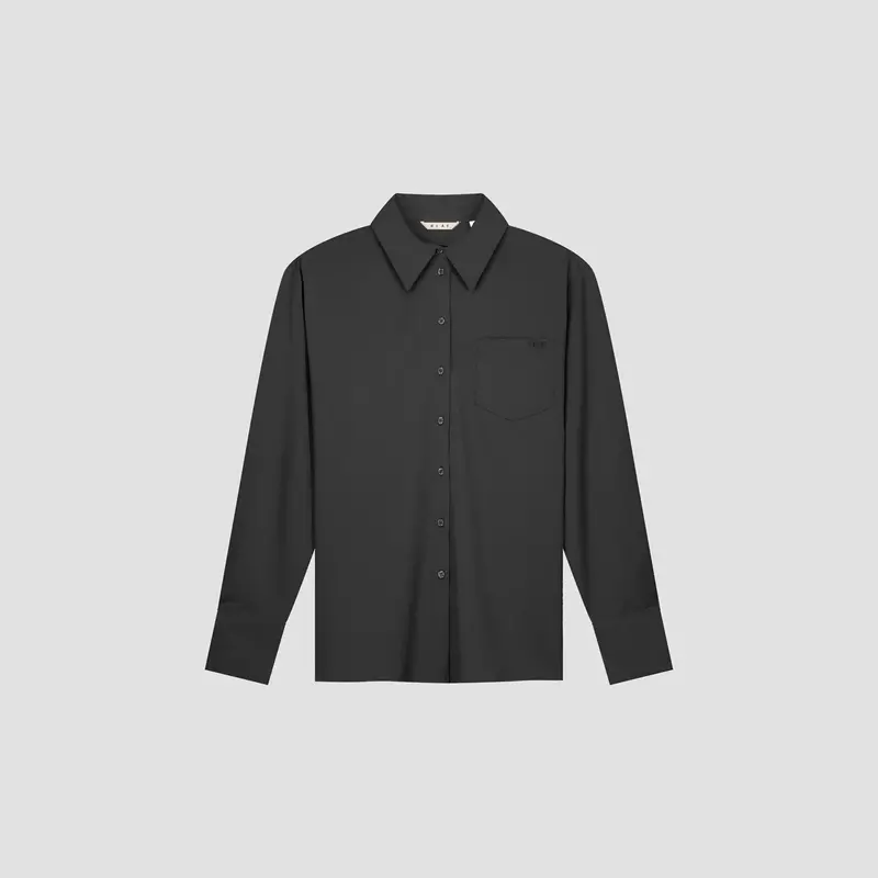 OLAF Drapy asymetric shirt Charcoal