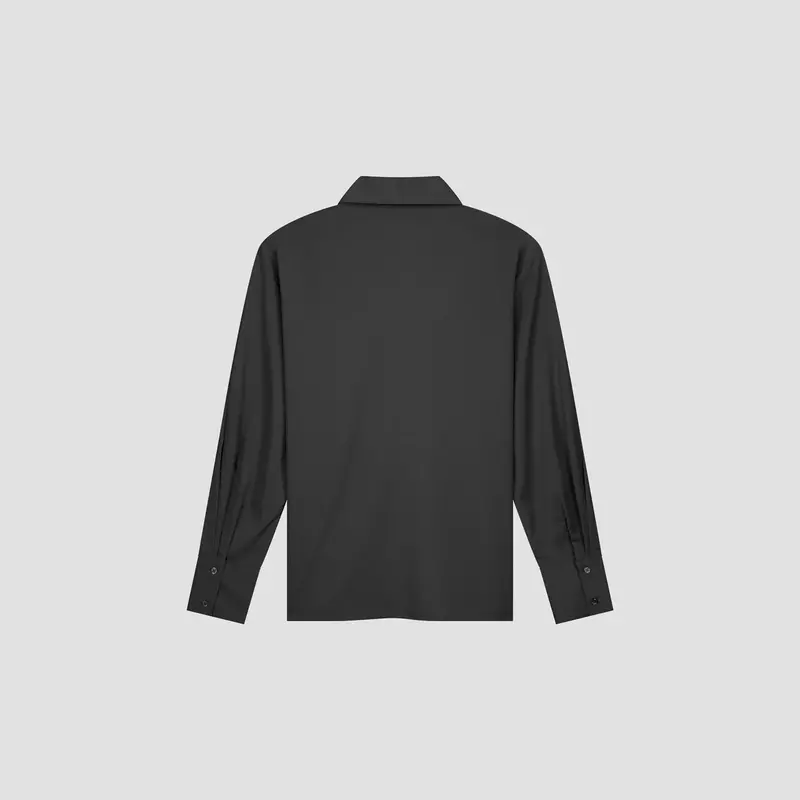 OLAF Drapy asymetric shirt Charcoal