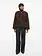Studio AR Etta faux mink jas Choco