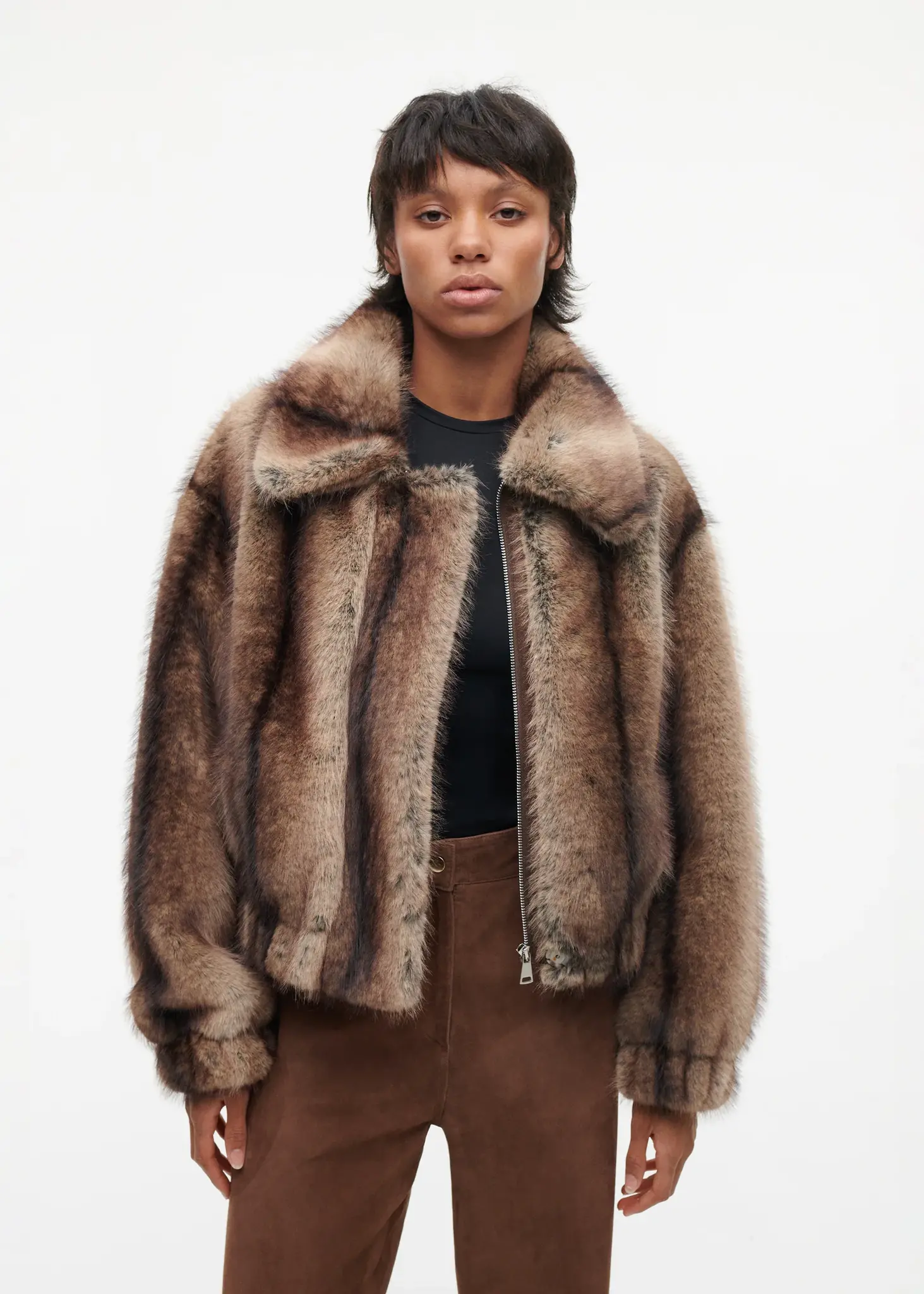 Studio AR Lucy faux fox jas Fox