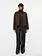 Studio AR Nicolina wool blend jas Choco melange