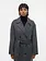 Studio AR Mae wool blend jas D.grey melange