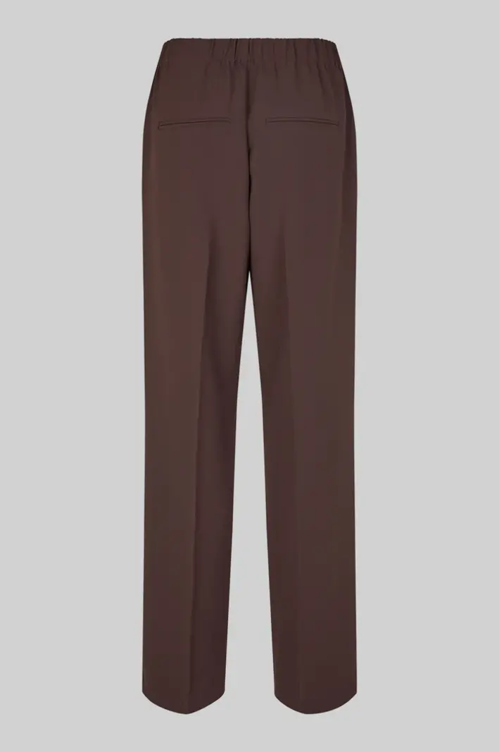Second Female Fique classic trousers Chocolate plum
