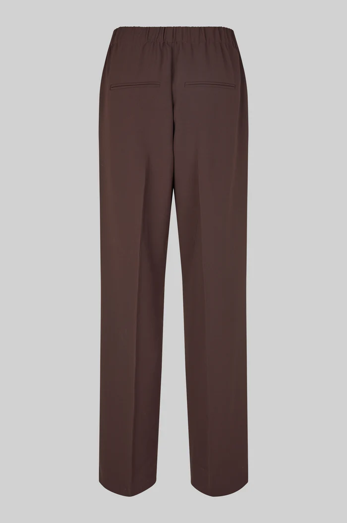 Second Female Fique classic trousers Chocolate plum
