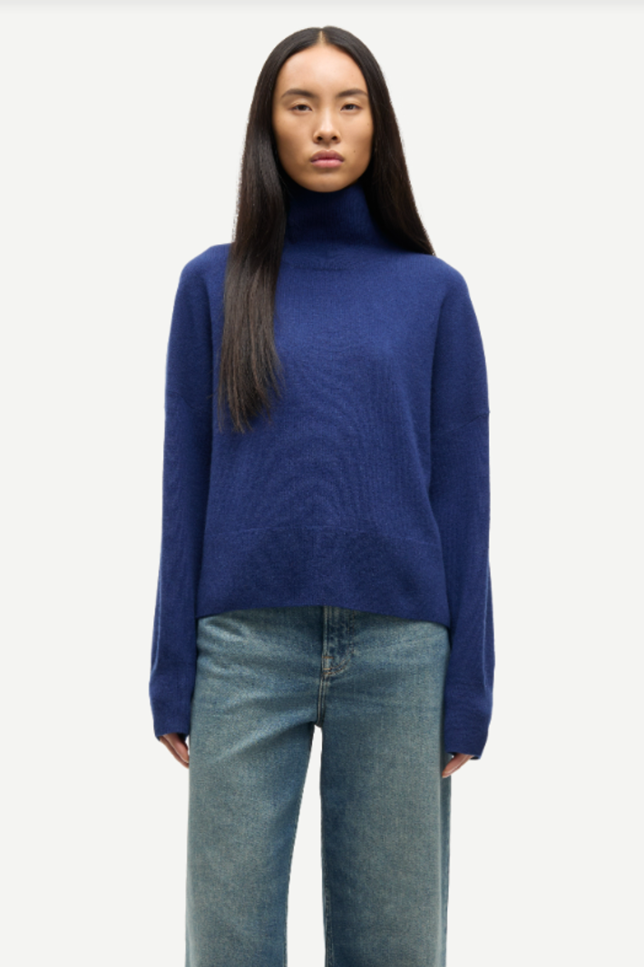 Samsoe Samsoe Nola turtleneck Medieval blue