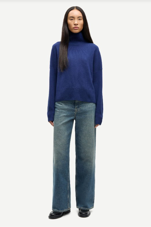 Samsoe Samsoe Nola turtleneck Medieval blue
