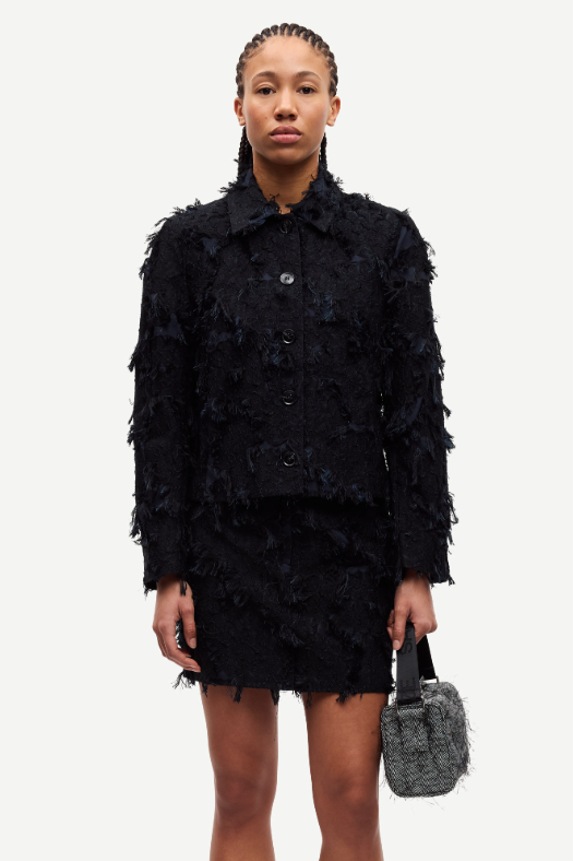 Samsoe Samsoe Sacress jacket Charcoal art