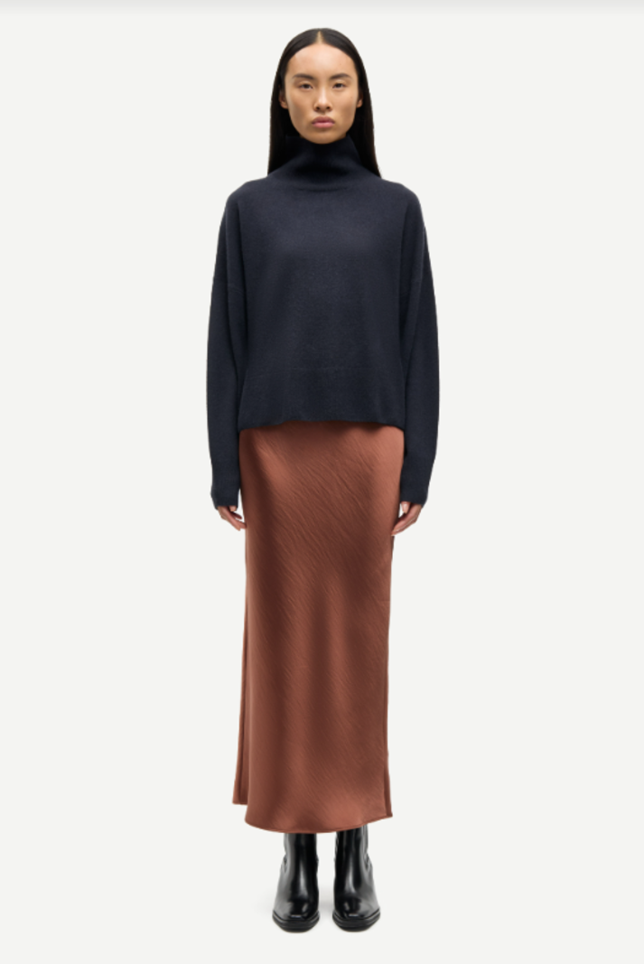 Samsoe Samsoe Saagneta long skirt Tortoise shell