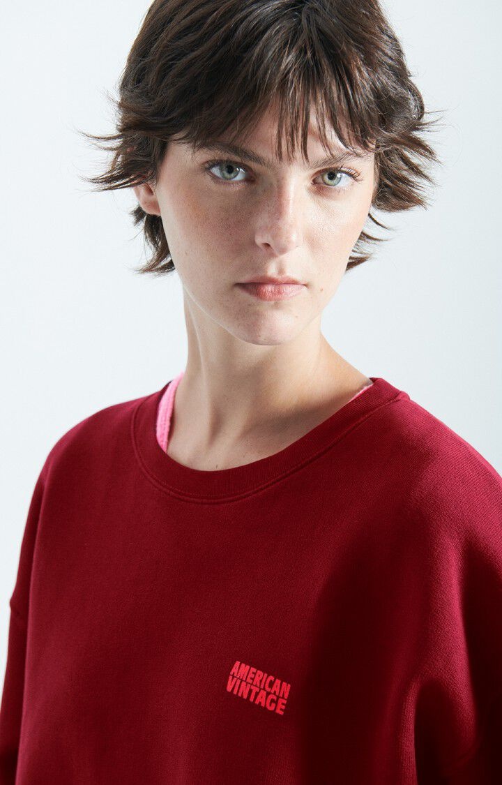 American Vintage IZU03AH Trui Cerisier vintage