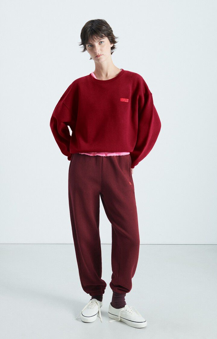 American Vintage IZU03AH Trui Cerisier vintage